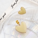 Boucles doreilles en alliage simple en forme de coeur pour femmespicture9