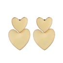 Boucles doreilles en alliage simple en forme de coeur pour femmespicture10