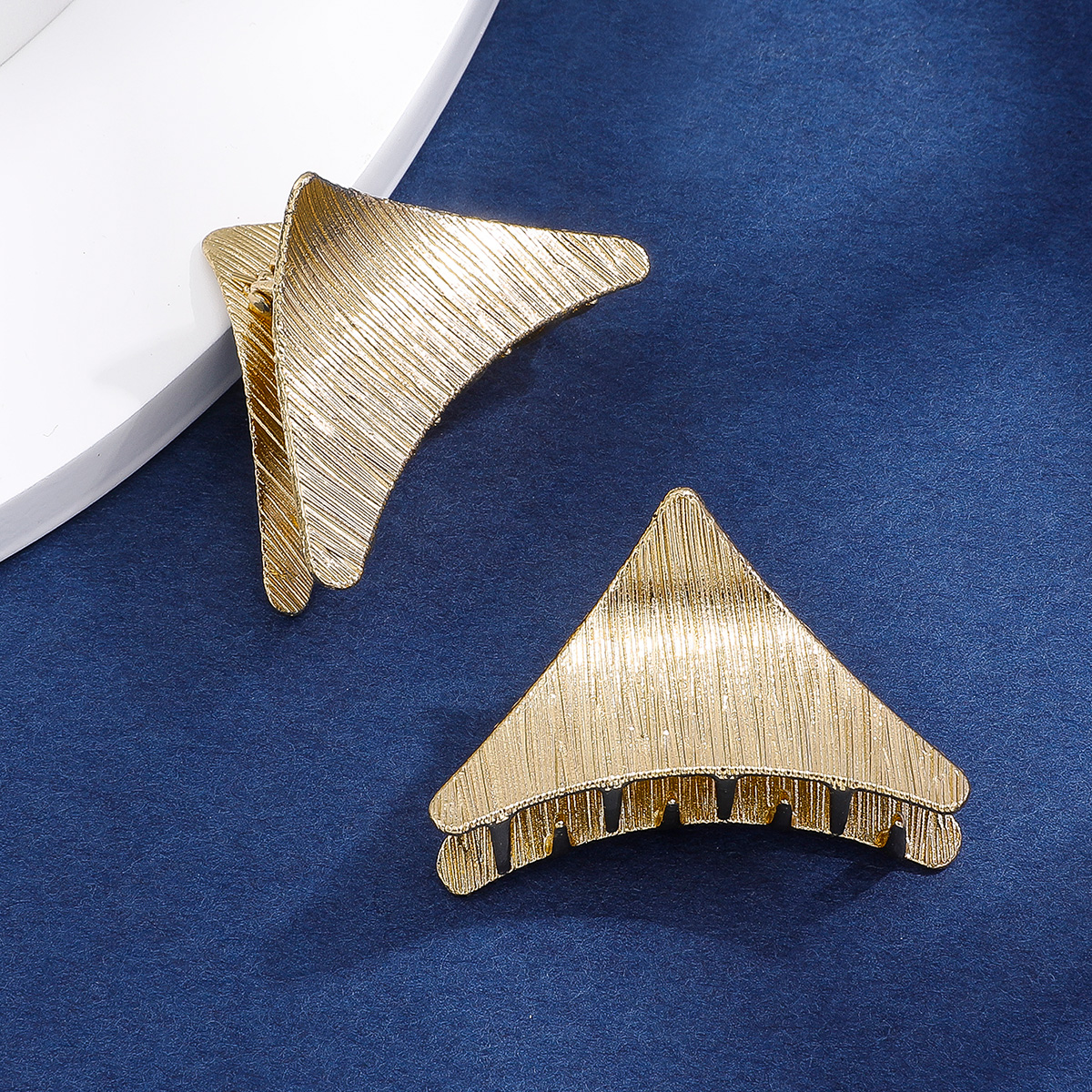 Simple Geometric Hair Beauty Clip Alloy Grip Small Hair Accessories Headdress 2Piece Setpicture2