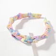 fashion contrast color printing colorful fabric multilayer knotted tiedye headbandspicture8