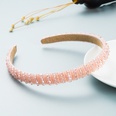 korean simple highend sponge hairband simple widebrimmed fashion handbeaded  temperament headband nihaojewelry wholesalepicture59