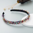 korean simple highend sponge hairband simple widebrimmed fashion handbeaded  temperament headband nihaojewelry wholesalepicture62