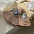 Summer Colorful Woven Flower crochet Bucket Hatpicture19