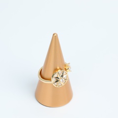 fashion Eight Awn Star Copper Open Ring