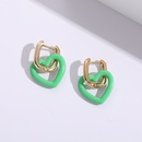 New Fashion Paint HeartShaped 14K goldplated copper Earringspicture9
