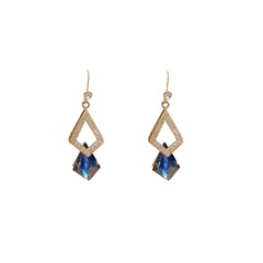 2022 New Fashion Crystal geometric pendant earrings