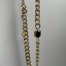Einfache Mode Intarsien Einzigen Zirkon Cuban Link Kette Edelstahl Halskettepicture8