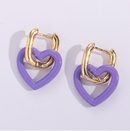 New Fashion Paint HeartShaped 14K goldplated copper Earringspicture8