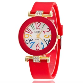 Leisure Ordinary glass mirror alloy watch white NHSY0359picture12