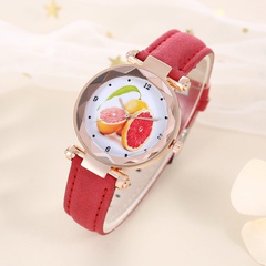Children's Cute Casual Fashion Small Irregular Quartz Watch Cute Fruit