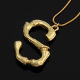 fashion lava geometric letter pendent short clavicle necklacepicture43