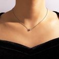 simple ligne de poisson invisible transparent collier zircon chane de clavicule cloute de diamants femmepicture48