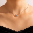 simple ligne de poisson invisible transparent collier zircon chane de clavicule cloute de diamants femmepicture49