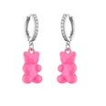 jewelry candy bear earrings color spray paint earrings microinlaid zircon fashion jewelrypicture26
