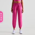 2021 new drawstring sports pants highwaisted lightweight fitness pants loose running trouserspicture48