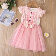Baby Girl Printed Mesh Skirt Sweet and Cute Flying Sleeve Dresspicture40