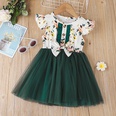 Baby Girl Printed Mesh Skirt Sweet and Cute Flying Sleeve Dresspicture44