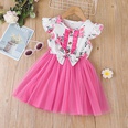 Baby Girl Printed Mesh Skirt Sweet and Cute Flying Sleeve Dresspicture48
