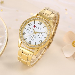 Fashion Men's Diamond Business Model Digital Quartz Watch Simple
