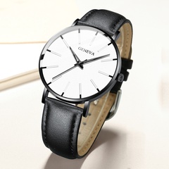 Men's Ultra-Thin No Scale Fashion Solid Color  Quartz Watch