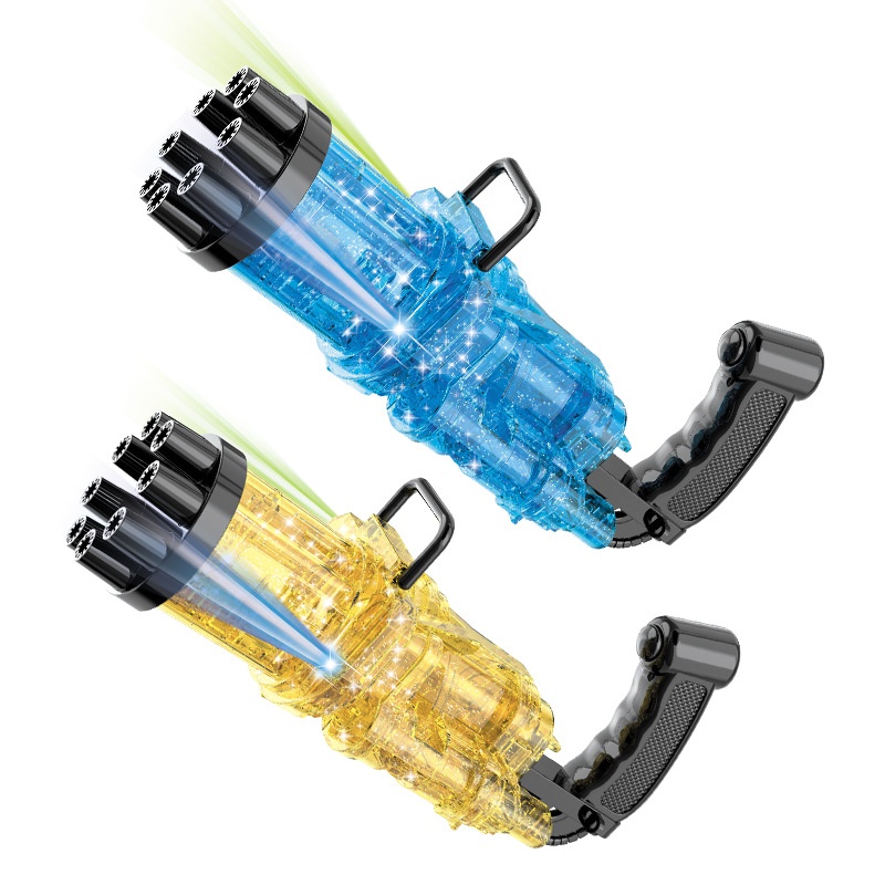 Beleuchtung Gatling Blase Maschine kinder Halbautomatische Bubble Gun Spielzeug
