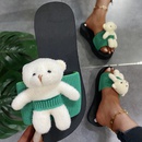 2022 zapatos de playa de sandalias gruesas de verano de oso de talla grande para mujerpicture8