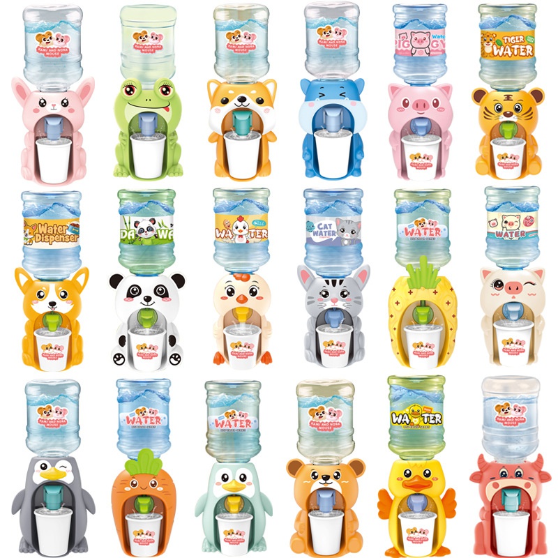 Kinder Mini Spa Niedlichen Cartoon Tier Wasser Dispenser Spielzeug Set