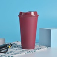 Einfache Wrme ndern Temperatur Empfindliche Verfrbung Kunststoff Tasse Voll Farbe mit Deckelpicture6