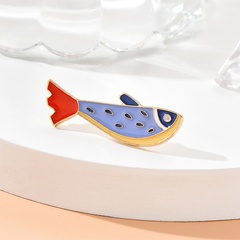 Ocean World Series Brooch Creative Cartoon Little Fish Shape Brooch