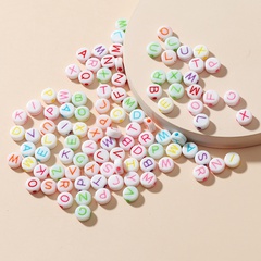 4*7mm hand gefertigte DIY-Alphabet-Perlen
