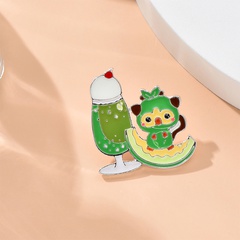 New Japanese and Korean Soft and Adorable Little Monster Creative Cartoon Brooch Girl Clothes Accessories Ins Fashion