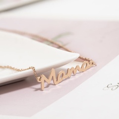 Fashion New Mama Mother Letter Necklace Creative Mother's Day Alloy