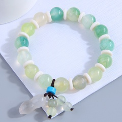 Mode Jade Perlen Stein Einfarbig Weibliche Armband