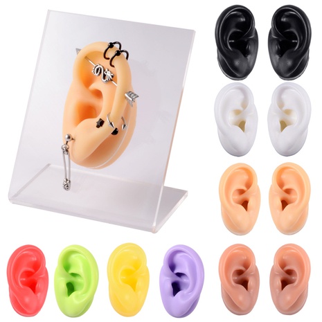 Ear Silicone Display Model Ear Studs Ornament Exhibition Board Multi-Color Model's discount tags