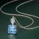 Fashion Square Colored Diamond copper pendantpicture9