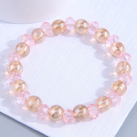 Fashion Simple 8mm Micro Glass Bead Glass Female Bracelet's discount tags