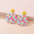 Fashion New Cute Printed Sun Smiley Face Contrast Color Flower Acrylic Earringspicture21