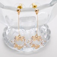 Simple Butterfly inlaid rhinestone Long Pendant alloy Earringspicture6
