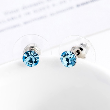 Fashion Simple Inlaid Zircon Geometric Alloy Stud Earrings's discount tags
