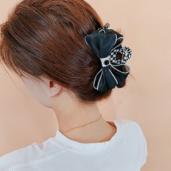 Fashion Bow Claw Simple Pearl Frosted Glossy Head Clip Hair Accessories