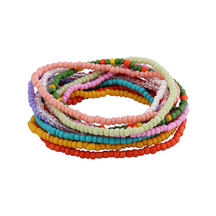 Mode Nationalen Kreative Frische Regenbogen Perle Perlen Armband Setpicture1