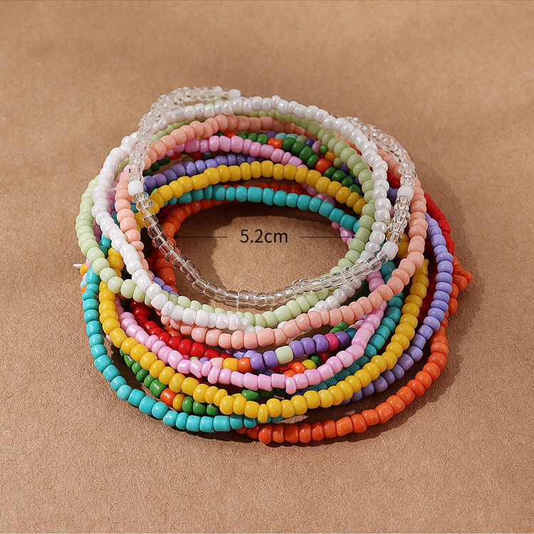 Mode Nationalen Kreative Frische Regenbogen Perle Perlen Armband Setpicture2