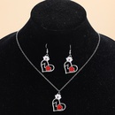 Fashion Ornament HeartShaped Red Cross Angel Pendant Alloy Necklacepicture11