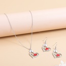 Fashion Ornament HeartShaped Red Cross Angel Pendant Alloy Necklacepicture10