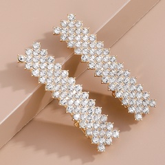 Elegante Retro clásico diamante oro Barrettes Set coreano estilo Internet celebridad accesorios para el cabello tocado