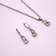 Fashion New Bridal Ornament Crystal Earrings Alloy Jewelry Set Gold Plated Pendantpicture11