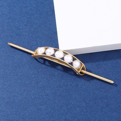 simple style pearl bow shape hairpin Hair Accessories