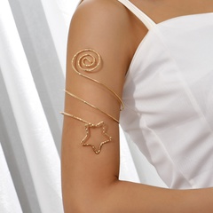 Fashion Hollow Stars Pattern Armband Geometric Simple Metal Armband