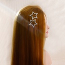 Koreanische neue Mode Silber Strass Star Haars pange Set Frosch Schnalle Haars pange Seiten clip Internet Netz Netz Haarschmuck Haarnadelpicture7