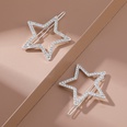 Korean Style New Fashion Silver Rhinestone Star Hairpin Set Frog Buckle Hairpin Side Clip Internet Celebrity Hair Accessories Hairpinpicture8